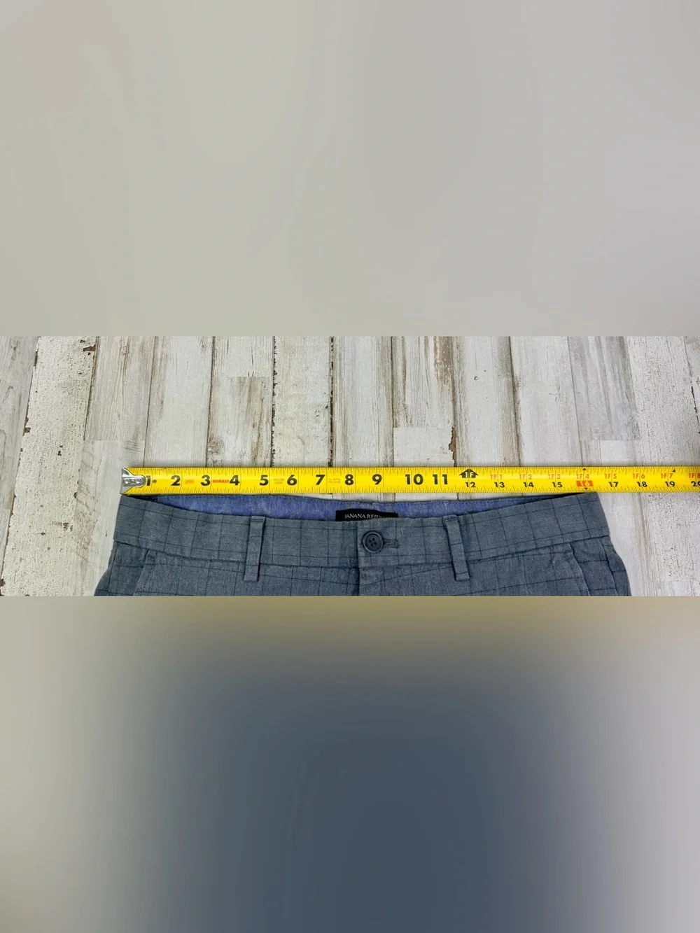 Banana Republic Dress Pants Men's 32x28 Blue Cotton Blend Slim Fit